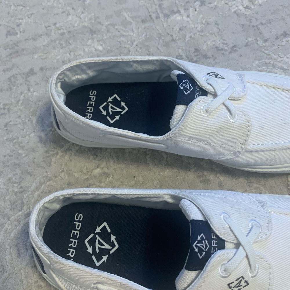 Sperry White Canvas Boat Shoes - Picture 2 of 7